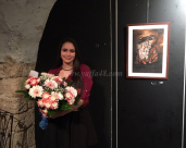 صور: افتتاح معرض رسومات للفنانة مي غرابلي في مسرح السرايا بمدينة يافا 